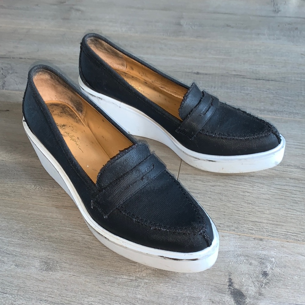 3.1 Phillip Lim Black Shoes with White Platform Soles 7.5